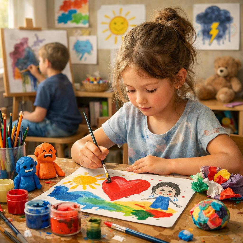 Illustration for article: Art Therapy – Expressing Emotions Through Creativity